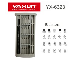 Szerszám csavarhúzó - szerszám készlet YAXUN YX-6233 21db